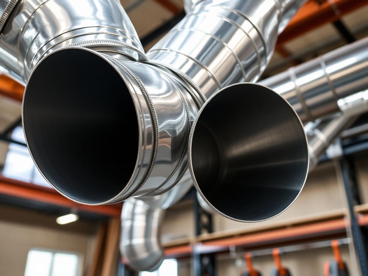 Spiral GI duct fabrication
